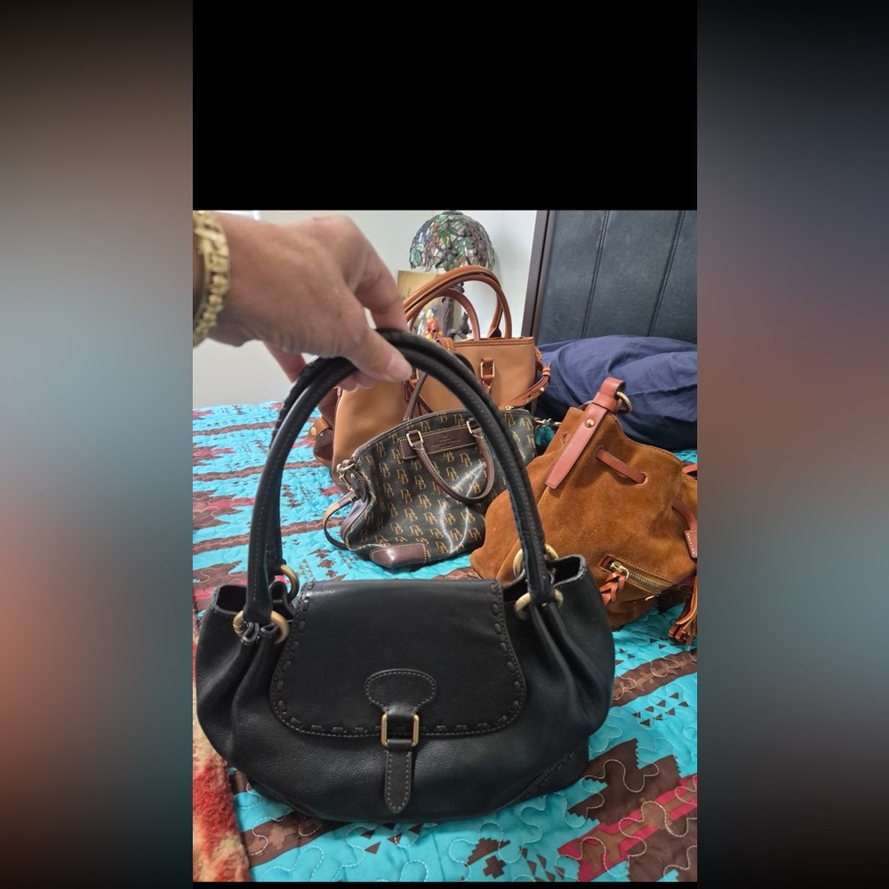 Vintage Black Dooney & Bourke Satchel